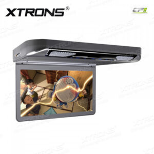 Alternative view of CR133HDVSGrey 13,3-Zoll-1080P-Video-HD-Digital-TFT-Monitor 16: 9-Breitbild-Auto-TV-Dach-Player mit HDMI-Anschluss