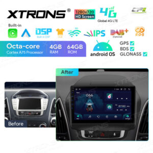 Alternative view of 10,1-Zoll-Octa-Core-Android-Autoradio-Multimedia-Player mit 1280x720 HD-Bildschirm Maßgeschneiderte Passform für HYUNDAI IX35 Tucson