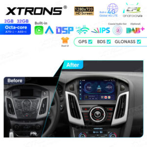 Alternative view of 9-Zoll-Octa-Core-Android-Navigations-Autoradio 1280 * 720 HD-Bildschirm speziell für Ford Focus