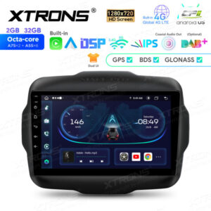 9-Zoll-Android-Octa-Core-Navigations-Autoradio 1280 * 720 HD-Bildschirm speziell für Jeep Renegade