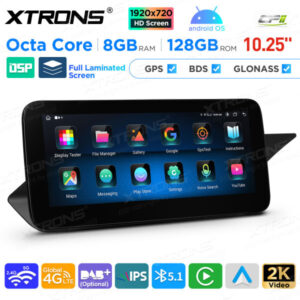 10,25 Zoll Android Octa Core 8GB + 128GB Auto GPS Multimedia Player für Mercedes-Benz E-Klasse W212 / S212 (2009-2012) Lenkra