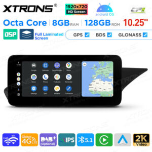 10,25 Zoll Android Octa Core 8GB + 128GB Auto GPS Multimedia Player für Mercedes-Benz E-Klasse W212 / S212 (2009-2012) Lenkra