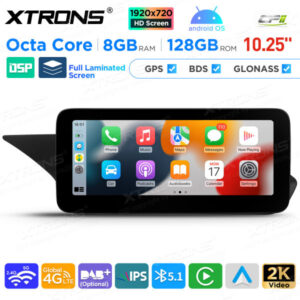 10,25 Zoll Android Octa Core 8GB + 128GB Auto GPS Multimedia Player für Mercedes-Benz E-Klasse W212 / S212 (2013-2014) Lenkra