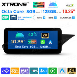 10,25 Zoll Android Octa Core 8GB + 128GB Auto GPS Multimedia Player für Mercedes-Benz E-Klasse W212 / S212 (2013-2014) Lenkra