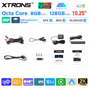 10,25 Zoll Android Octa Core 8GB + 128GB Auto GPS Multimedia Player für Mercedes-Benz E-Klasse W212 / S212 (2013-2014) Lenkra