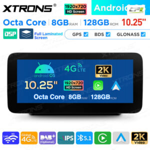 10,25 Zoll Android Octa Core 8GB + 128GB Auto GPS Multimedia Player für Mercedes-Benz C-Klasse W205 / GLC-Klasse X253 / V-Klasse W446 / X-Klasse W470 – Bild 6