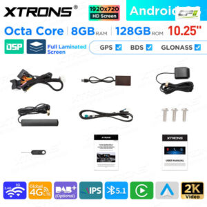 10,25 Zoll Android Octa Core 8GB + 128GB Auto GPS Multimedia Player für Mercedes-Benz C-Klasse W205 / GLC-Klasse X253 / V-Klasse W446 / X-Klasse W470 – Bild 15