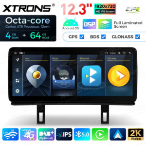 12,3 Zoll Octa Core 4 + 64 GB Global 4G LTE Android Car Stereo Multimedia Player mit vollständig laminiertem Bildschirm für BMW 1er E81 / E82 / E87 / E88 CCC – Bild 5