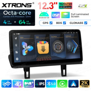 12,3 Zoll Octa Core 4 + 64 GB Global 4G LTE Android Car Stereo Multimedia Player mit vollständig laminiertem Bildschirm für BMW 1er E81 / E82 / E87 / E88 CCC – Bild 12