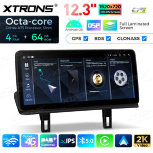 12,3 Zoll Octa Core 4 + 64 GB Global 4G LTE Android Car Stereo Multimedia Player mit vollständig laminiertem Bildschirm für BMW 1er E81 / E82 / E87 / E88 CCC – Bild 13