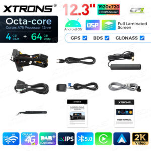12,3 Zoll Octa Core 4 + 64 GB Global 4G LTE Android Car Stereo Multimedia Player mit vollständig laminiertem Bildschirm für BMW 1er E81 / E82 / E87 / E88 CCC – Bild 18