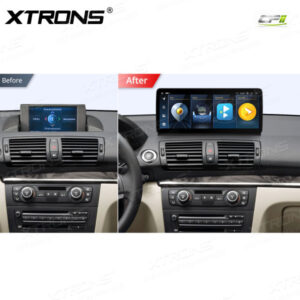 Alternative view of 12,3 Zoll Octa Core 4 + 64 GB Global 4G LTE Android Car Stereo Multimedia Player mit vollständig laminiertem Bildschirm für BMW 1er E81 / E82 / E87 / E88 CCC