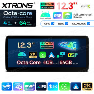 12,3 Zoll Octa Core 4 + 64 GB Global 4G LTE Android Autoradio Multimedia-Player mit vollständig laminiertem Bildschirm für BMW 3er E90 / E91 / E92 / E93 / M3 CCC – Bild 8