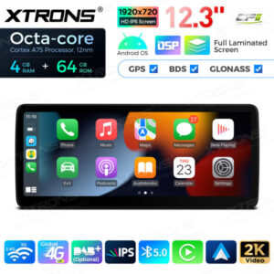 12,3 Zoll Octa Core 4 + 64 GB Global 4G LTE Android Autoradio Multimedia-Player mit vollständig laminiertem Bildschirm für BMW 3er E90 / E91 / E92 / E93 / M3 CCC – Bild 9