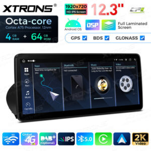 12,3 Zoll Octa Core 4 + 64 GB Global 4G LTE Android Autoradio Multimedia-Player mit vollständig laminiertem Bildschirm für BMW 3er E90 / E91 / E92 / E93 / M3 CCC – Bild 13