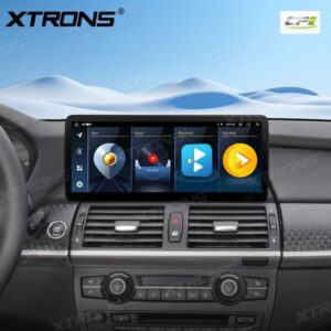 Alternative view of 12,3 Zoll Octa Core 4 + 64 GB Global 4G LTE Android Autoradio Multimedia-Player mit vollständig laminiertem Bildschirm für BMW X5 E70 / X6 E71 CCC Lenkrad Links