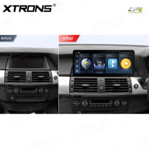 Alternative view of 12,3 Zoll Octa Core 4 + 64 GB Global 4G LTE Android Autoradio Multimedia-Player mit vollständig laminiertem Bildschirm für BMW X5 E70 / X6 E71 CCC Lenkrad Rechts