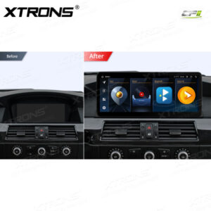 Alternative view of 12,3 Zoll Octa Core 4 + 64 GB Global 4G LTE Android Autoradio Multimedia-Player mit vollständig laminiertem Bildschirm für BMW 5er E60 E61 CIC