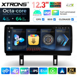 12,3 Zoll Octa Core 4 + 64 GB Global 4G LTE Android Autoradio Multimedia-Player mit vollständig laminiertem Bildschirm für BMW 1er E81 / E82 / E87 / E88 CIC – Bild 6