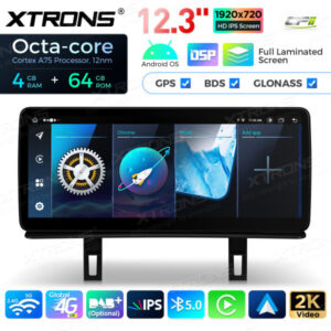 12,3 Zoll Octa Core 4 + 64 GB Global 4G LTE Android Autoradio Multimedia-Player mit vollständig laminiertem Bildschirm für BMW 1er E81 / E82 / E87 / E88 CIC – Bild 7