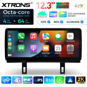 12,3 Zoll Octa Core 4 + 64 GB Global 4G LTE Android Autoradio Multimedia-Player mit vollständig laminiertem Bildschirm für BMW 1er E81 / E82 / E87 / E88 CIC – Bild 9