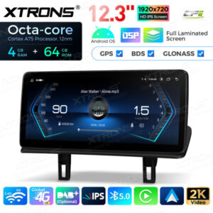 12,3 Zoll Octa Core 4 + 64 GB Global 4G LTE Android Autoradio Multimedia-Player mit vollständig laminiertem Bildschirm für BMW 1er E81 / E82 / E87 / E88 CIC – Bild 14