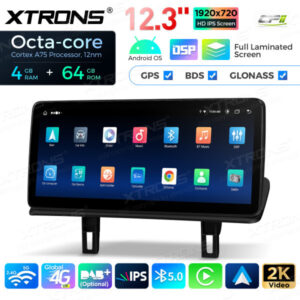 12,3 Zoll Octa Core 4 + 64 GB Global 4G LTE Android Autoradio Multimedia-Player mit vollständig laminiertem Bildschirm für BMW 1er E81 / E82 / E87 / E88 CIC – Bild 15