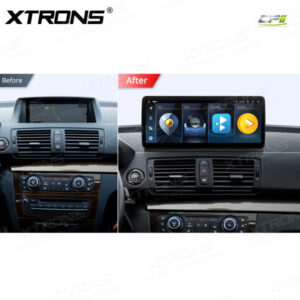 Alternative view of 12,3 Zoll Octa Core 4 + 64 GB Global 4G LTE Android Autoradio Multimedia-Player mit vollständig laminiertem Bildschirm für BMW 1er E81 / E82 / E87 / E88 CIC