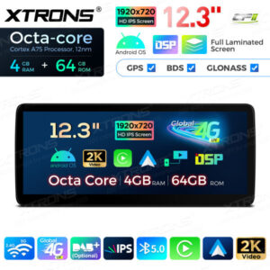 12,3-Zoll-Octa Core 4 + 64 GB Global 4G LTE Android Auto-Stereo-Multimedia-Player mit vollständig laminiertem Bildschirm für BMW 3er E90 / E91 / E92 / E93 / M3 CIC – Bild 8
