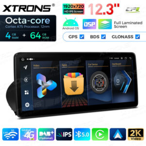 12,3-Zoll-Octa Core 4 + 64 GB Global 4G LTE Android Auto-Stereo-Multimedia-Player mit vollständig laminiertem Bildschirm für BMW 3er E90 / E91 / E92 / E93 / M3 CIC – Bild 12