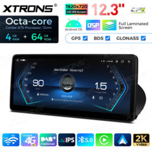 12,3-Zoll-Octa Core 4 + 64 GB Global 4G LTE Android Auto-Stereo-Multimedia-Player mit vollständig laminiertem Bildschirm für BMW 3er E90 / E91 / E92 / E93 / M3 CIC – Bild 14