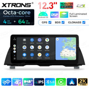 12,3 Zoll Octa Core 4 + 64 GB Global 4G LTE Android Autoradio Multimedia-Player mit vollständig laminiertem Bildschirm für BMW 5er F10 / F11 CIC – Bild 10