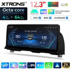 12,3 Zoll Octa Core 4 + 64 GB Global 4G LTE Android Autoradio Multimedia-Player mit vollständig laminiertem Bildschirm für BMW 5er F10 / F11 CIC – Bild 14