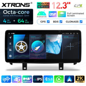 12,3 Zoll Octa Core 4 + 64 GB Global 4G LTE Android Autoradio Multimedia Player mit vollständig laminiertem Bildschirm für BMW 7er F01 / F02 CIC – Bild 6