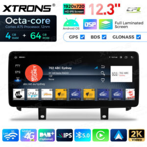 12,3 Zoll Octa Core 4 + 64 GB Global 4G LTE Android Autoradio Multimedia Player mit vollständig laminiertem Bildschirm für BMW 7er F01 / F02 CIC – Bild 11