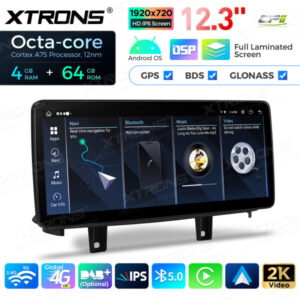 12,3 Zoll Octa Core 4 + 64 GB Global 4G LTE Android Autoradio Multimedia Player mit vollständig laminiertem Bildschirm für BMW 7er F01 / F02 CIC – Bild 13