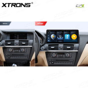 Alternative view of 12,3 Zoll Octa Core 4 + 64 GB Global 4G LTE Android Autoradio Multimedia-Player mit vollständig laminiertem Bildschirm für BMW X3 F25 CIC