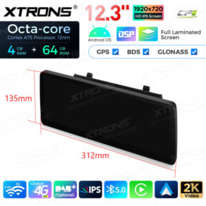 12,3-Zoll-Octa Core 4 + 64 GB Global 4G LTE Android Auto-Stereo-Multimedia-Player mit vollständig laminiertem Bildschirm für BMW X5 E70 / X6 E71 CIC Lenkrad Rechts – Bild 17