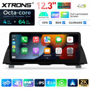 12,3 Zoll Octa Core 4 + 64 GB Global 4G LTE Android Autoradio Multimedia-Player mit vollständig laminiertem Bildschirm für BMW 5er F10 / F11 NBT – Bild 9
