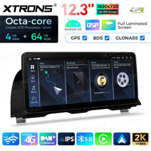 12,3 Zoll Octa Core 4 + 64 GB Global 4G LTE Android Autoradio Multimedia-Player mit vollständig laminiertem Bildschirm für BMW 5er F10 / F11 NBT – Bild 13
