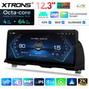 12,3 Zoll Octa Core 4 + 64 GB Global 4G LTE Android Autoradio Multimedia-Player mit vollständig laminiertem Bildschirm für BMW 5er F10 / F11 NBT – Bild 14