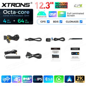 12,3 Zoll Octa Core 4 + 64 GB Global 4G LTE Android Autoradio Multimedia-Player mit vollständig laminiertem Bildschirm für BMW 5er F10 / F11 NBT – Bild 18