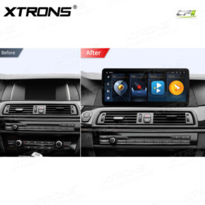 Alternative view of 12,3 Zoll Octa Core 4 + 64 GB Global 4G LTE Android Autoradio Multimedia-Player mit vollständig laminiertem Bildschirm für BMW 5er F10 / F11 NBT