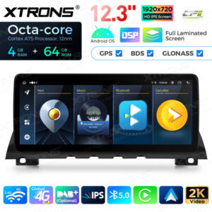 12,3 Zoll Octa Core 4 + 64 GB Global 4G LTE Android Autoradio Multimedia-Player mit vollständig laminiertem Bildschirm für BMW 7er F01 / F02 NBT – Bild 5