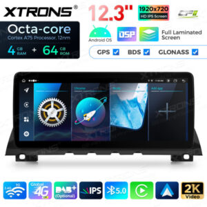 12,3 Zoll Octa Core 4 + 64 GB Global 4G LTE Android Autoradio Multimedia-Player mit vollständig laminiertem Bildschirm für BMW 7er F01 / F02 NBT – Bild 6