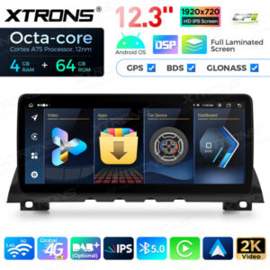 12,3 Zoll Octa Core 4 + 64 GB Global 4G LTE Android Autoradio Multimedia-Player mit vollständig laminiertem Bildschirm für BMW 7er F01 / F02 NBT – Bild 7