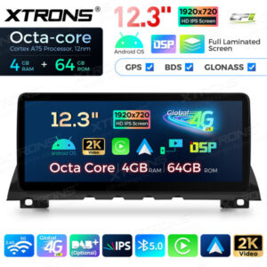 12,3 Zoll Octa Core 4 + 64 GB Global 4G LTE Android Autoradio Multimedia-Player mit vollständig laminiertem Bildschirm für BMW 7er F01 / F02 NBT – Bild 8