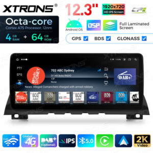 12,3 Zoll Octa Core 4 + 64 GB Global 4G LTE Android Autoradio Multimedia-Player mit vollständig laminiertem Bildschirm für BMW 7er F01 / F02 NBT – Bild 13