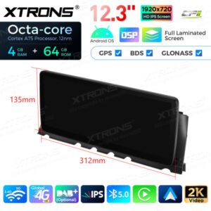 12,3 Zoll Octa Core 4 + 64 GB Global 4G LTE Android Autoradio Multimedia-Player mit vollständig laminiertem Bildschirm für BMW 7er F01 / F02 NBT – Bild 17
