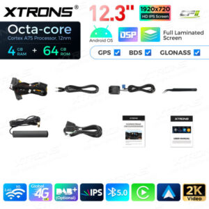 12,3 Zoll Octa Core 4 + 64 GB Global 4G LTE Android Autoradio Multimedia-Player mit vollständig laminiertem Bildschirm für BMW 7er F01 / F02 NBT – Bild 18